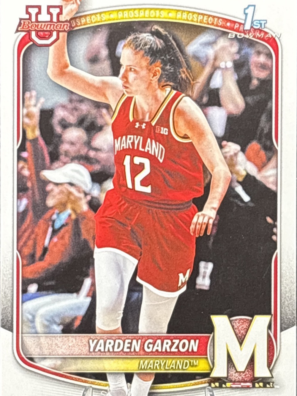 Topps Bowman Maryland #12 Yarden Garzon Rookie Basketball Card